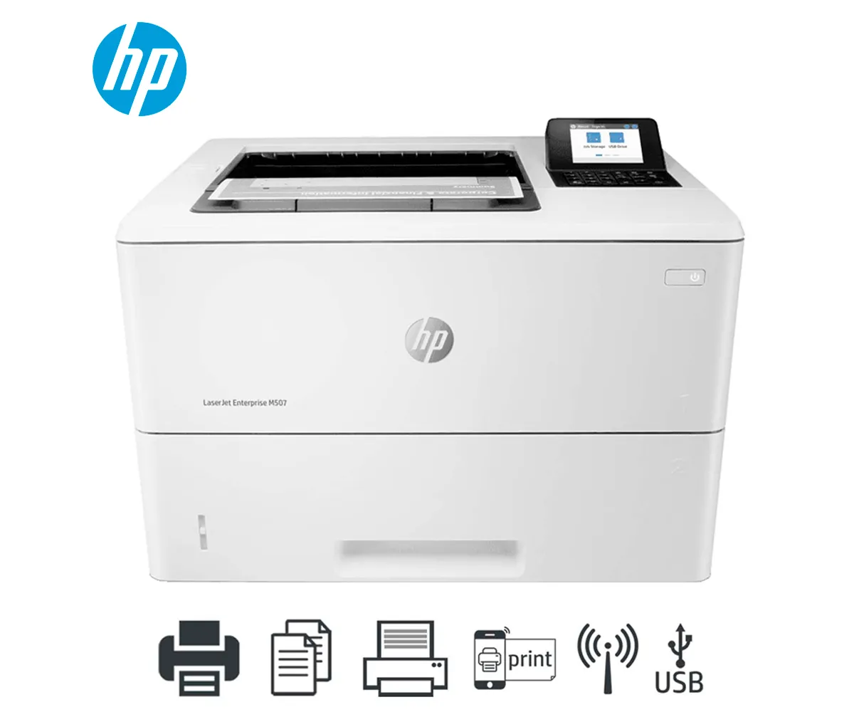 IMPRESORA HP LASERJET ENTERPRISE M507DN, 43 PPM,1200 X 1200 DPI, LAN, USB 2.0. - imagen 1