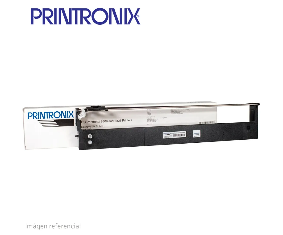 CINTA PRINTRONIX S809 / S828, 260059-002, COMPATIBLE CARTUCHO EXTENDIDA, 25M, PAQUETE DE 6 - imagen 1