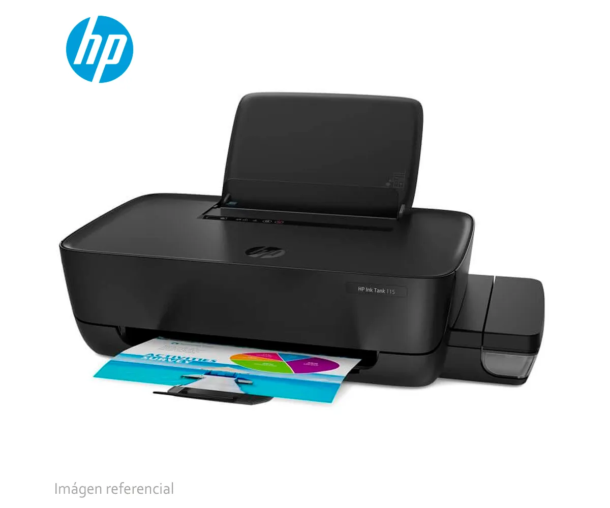 IMPRESORA HP INK TANK 115, 2LB19A#AKY, AIO COLOR 8/5 PPM, SISTEMA CONTINUO, CONEXIÓN USB - imagen 1