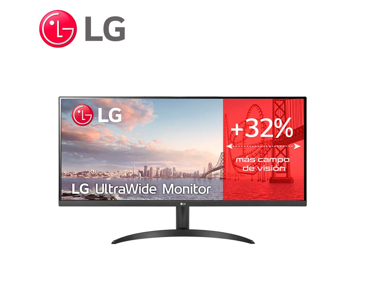 MONITOR LG ULTRAWIDE 34" UWFHD 2560 X 1080, IPS 75HZ, HDMI, 75HZ, HEADPHONE OUT - imagen 1