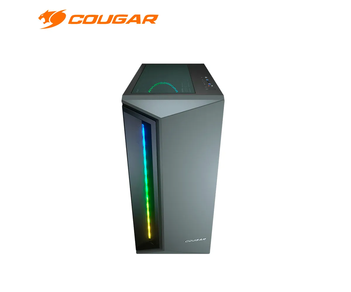 CASE COUGAR DARKBLADER X7 MIDNIGHT GREEN, TOWER VIDRIO TEMPLADO, RGB - imagen 2