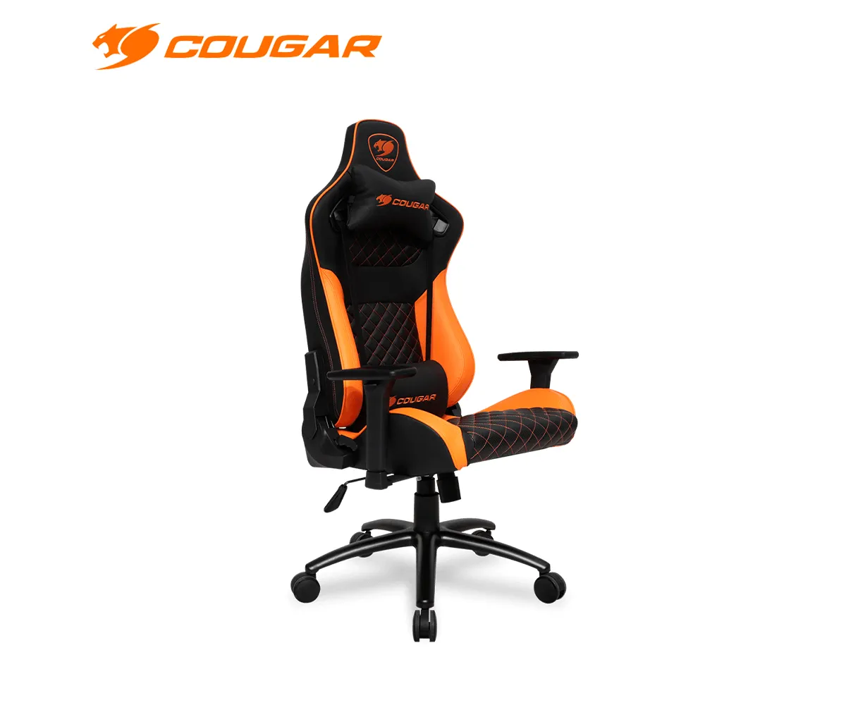 SILLA GAMER COUGAR EXPLORE S, RECLINACIÓN 155º, BLACK/ORANGE - imagen 2