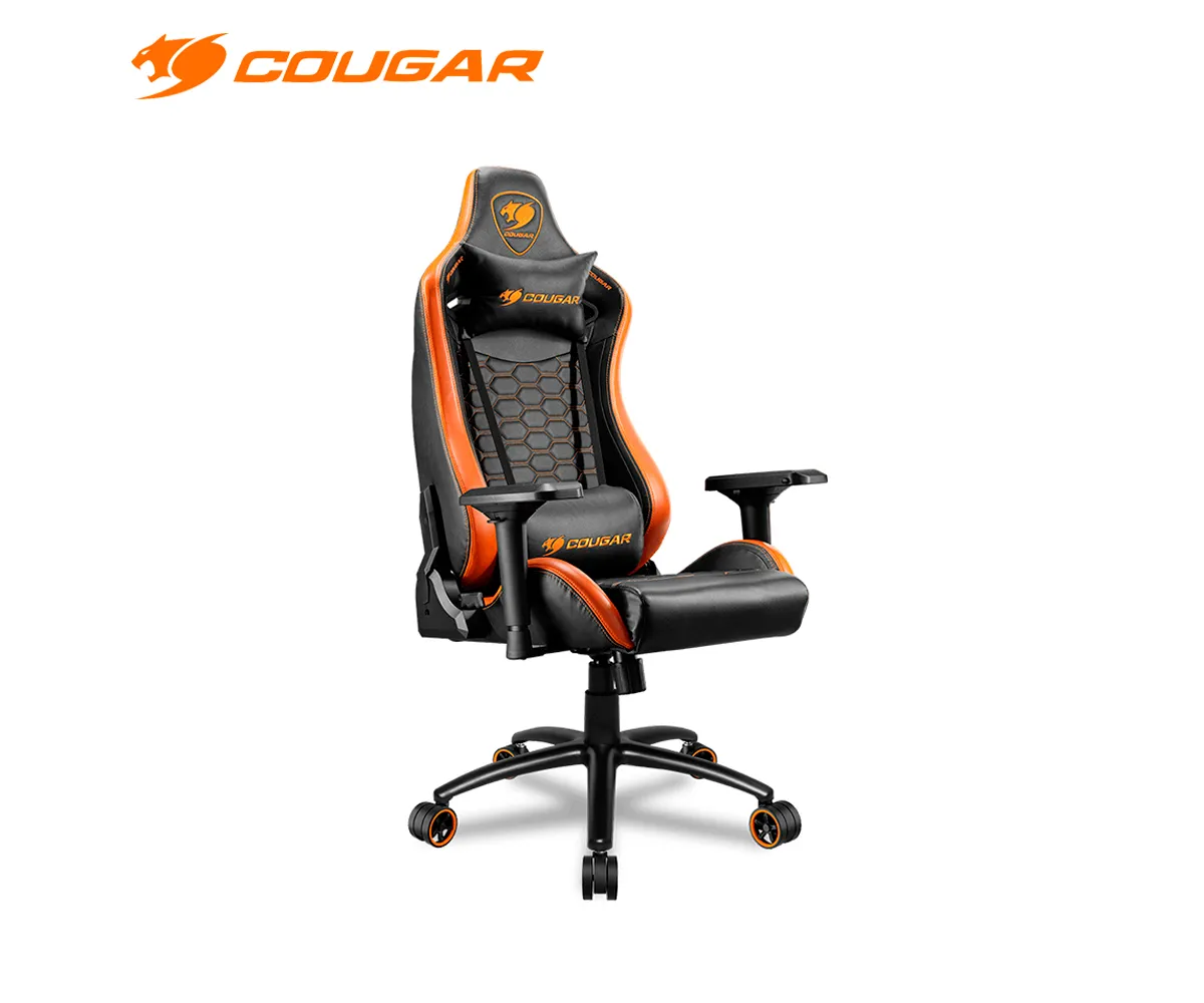 SILLA COUGAR OUTRIDER, GAMING, BLACK/ORANGE - imagen 2