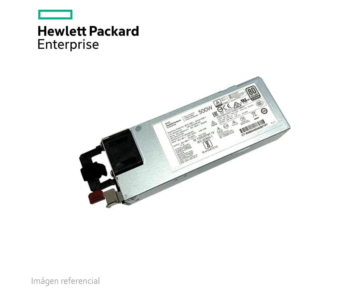 FUENTE DE PODER HPE 865408-B21, 500W, 100V 240VAC, 80 PLUS PLATINUM, HOT-PLUG. - imagen 2