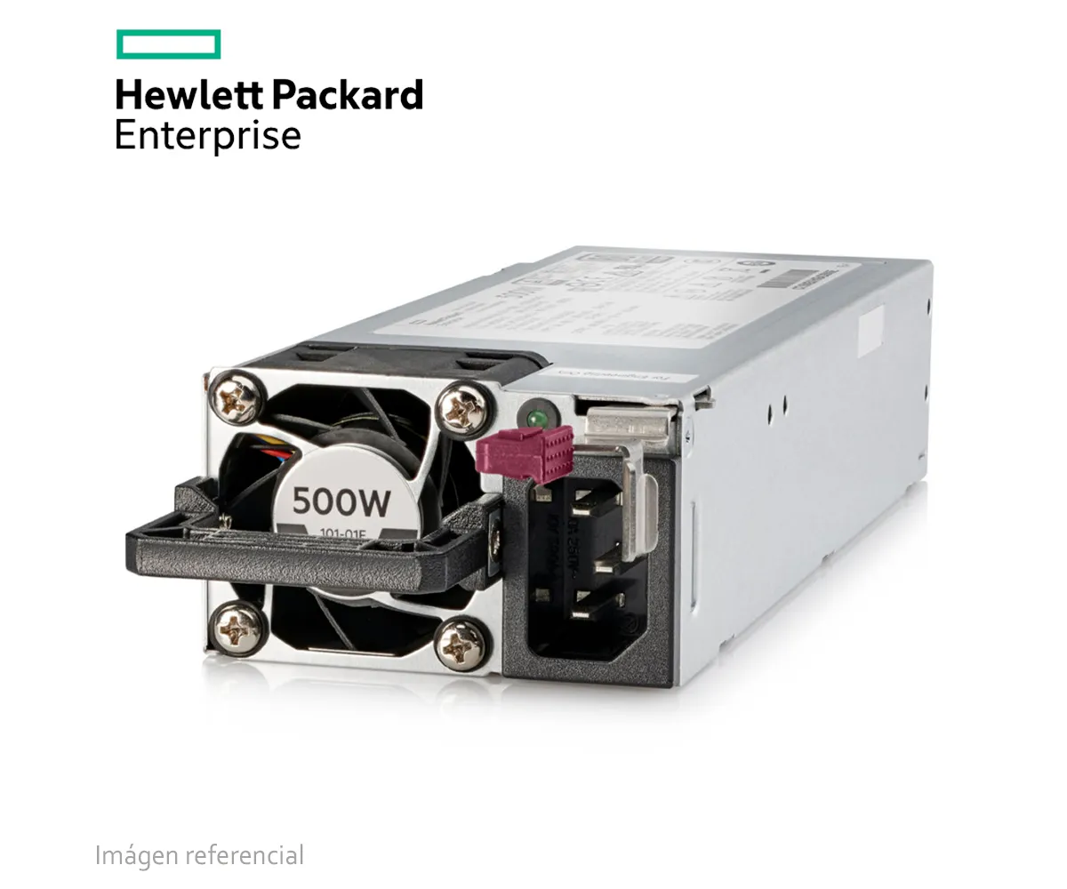 FUENTE DE PODER HPE 865408-B21, 500W, 100V 240VAC, 80 PLUS PLATINUM, HOT-PLUG. - imagen 1