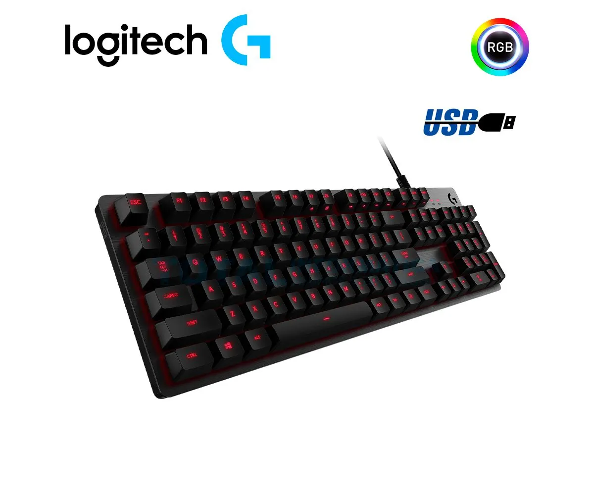 TECLADO GAMING LOGITECH G413 ( 920-008300 ) ROJO BACKLIGHT MECANICO CARBONO - imagen 2