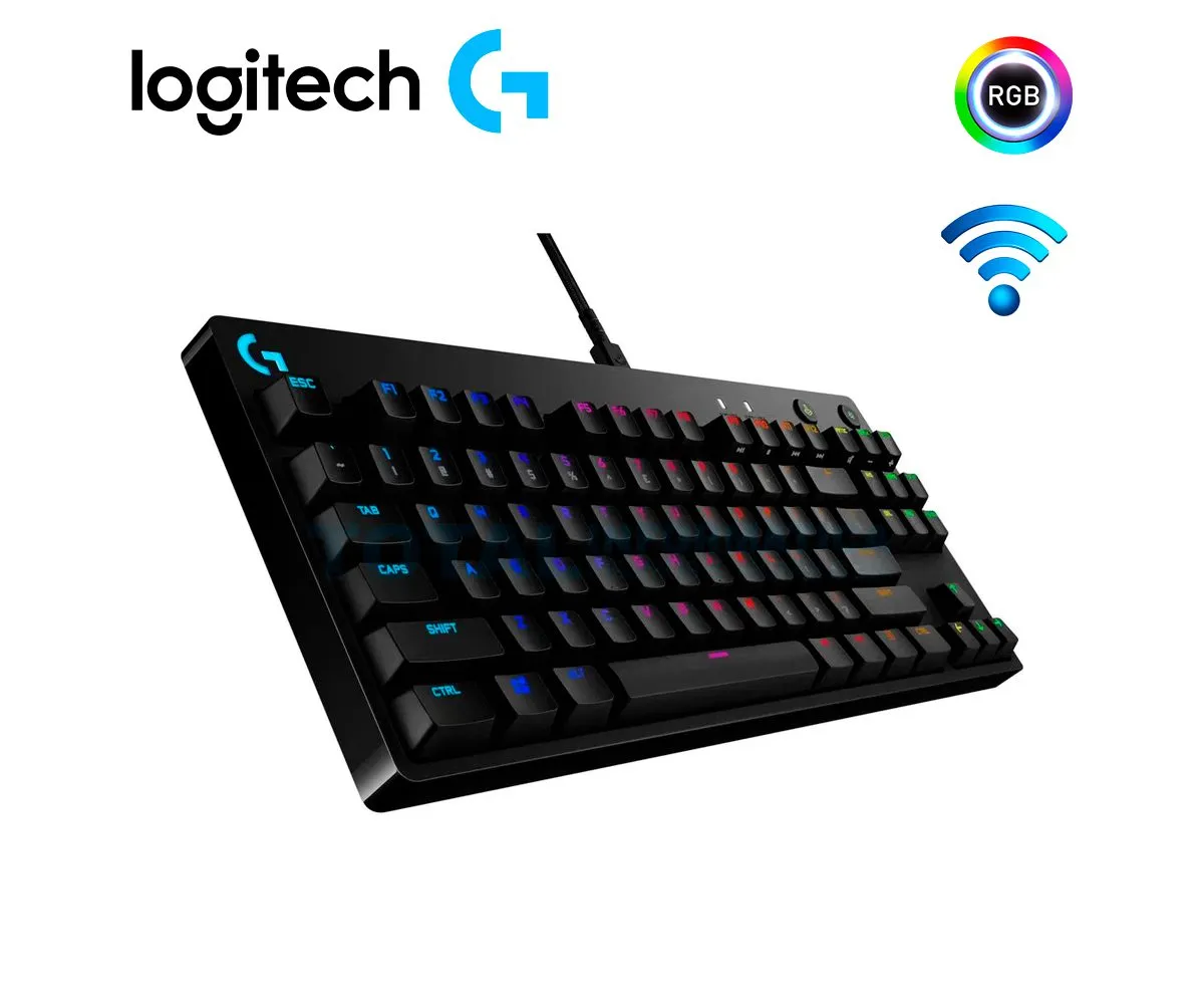 TECLADO GAMING LOGITECH PRO ( 920-009388 ) MECANICO, RGB, USB, NEGRO - imagen 2