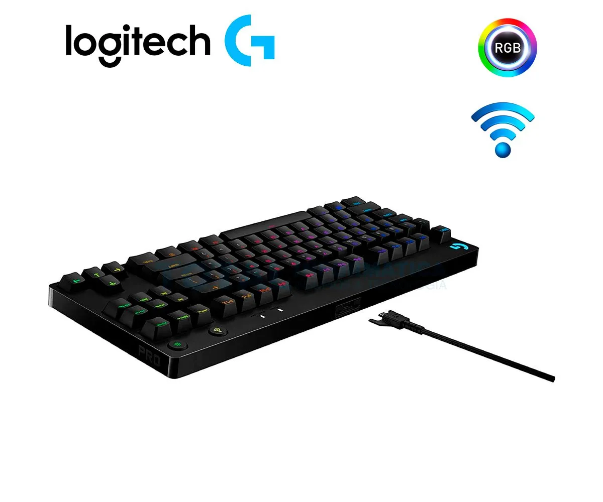 TECLADO GAMING LOGITECH PRO ( 920-009388 ) MECANICO, RGB, USB, NEGRO - imagen 3
