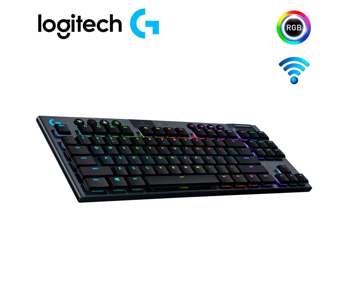 TECLADO LOGITECH G915 ( 920-009495 ) TKL LIGHTSPEED RGB LIGHTSYNC, MECÁNICO, NEGRO - imagen 2