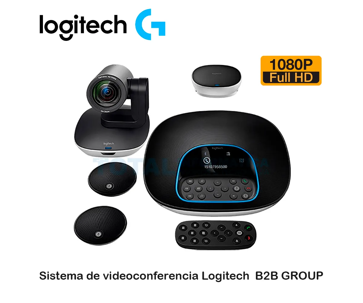 CAMARA LOGITECH B2B ( 960-001060 ) PAQUETE DE GRUPO CONFERENCECAM, NEGRO - imagen 1