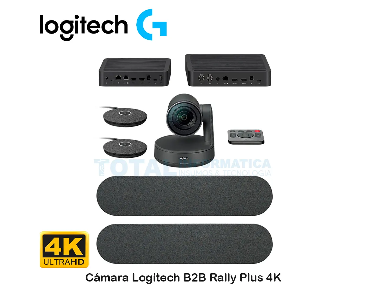 CAMARA LOGITECH B2B RALLY PLUS 4K ( 960-001225 ) SISTEMA DE VIDEOCONFERENCIA, NEGRO - imagen 1
