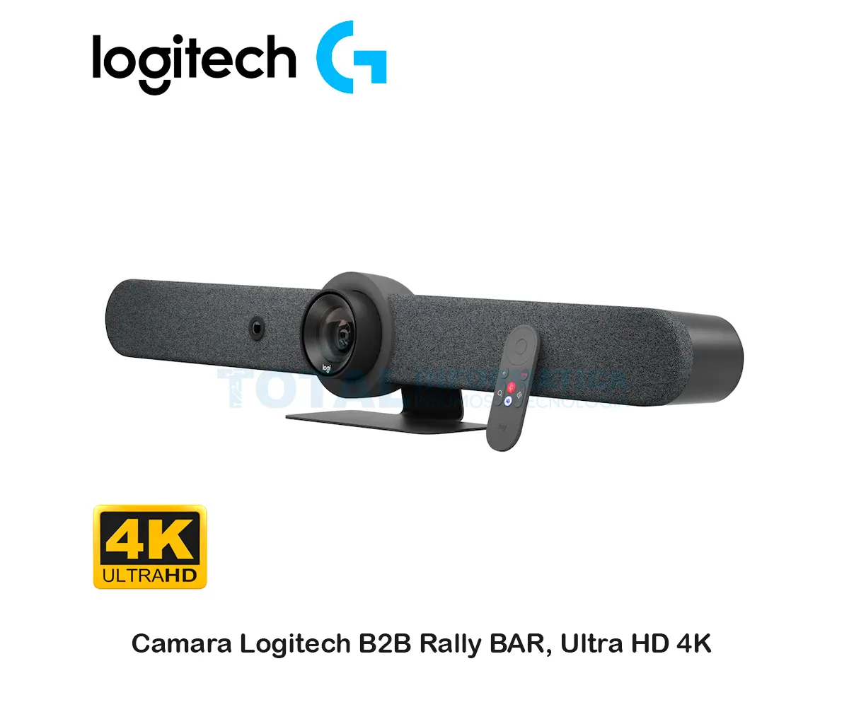 CAMARA WEB LOGITECH B2B RALLY BAR 4K ( 960-001308 ) SALA MEDIA USB GRAFITO - imagen 1