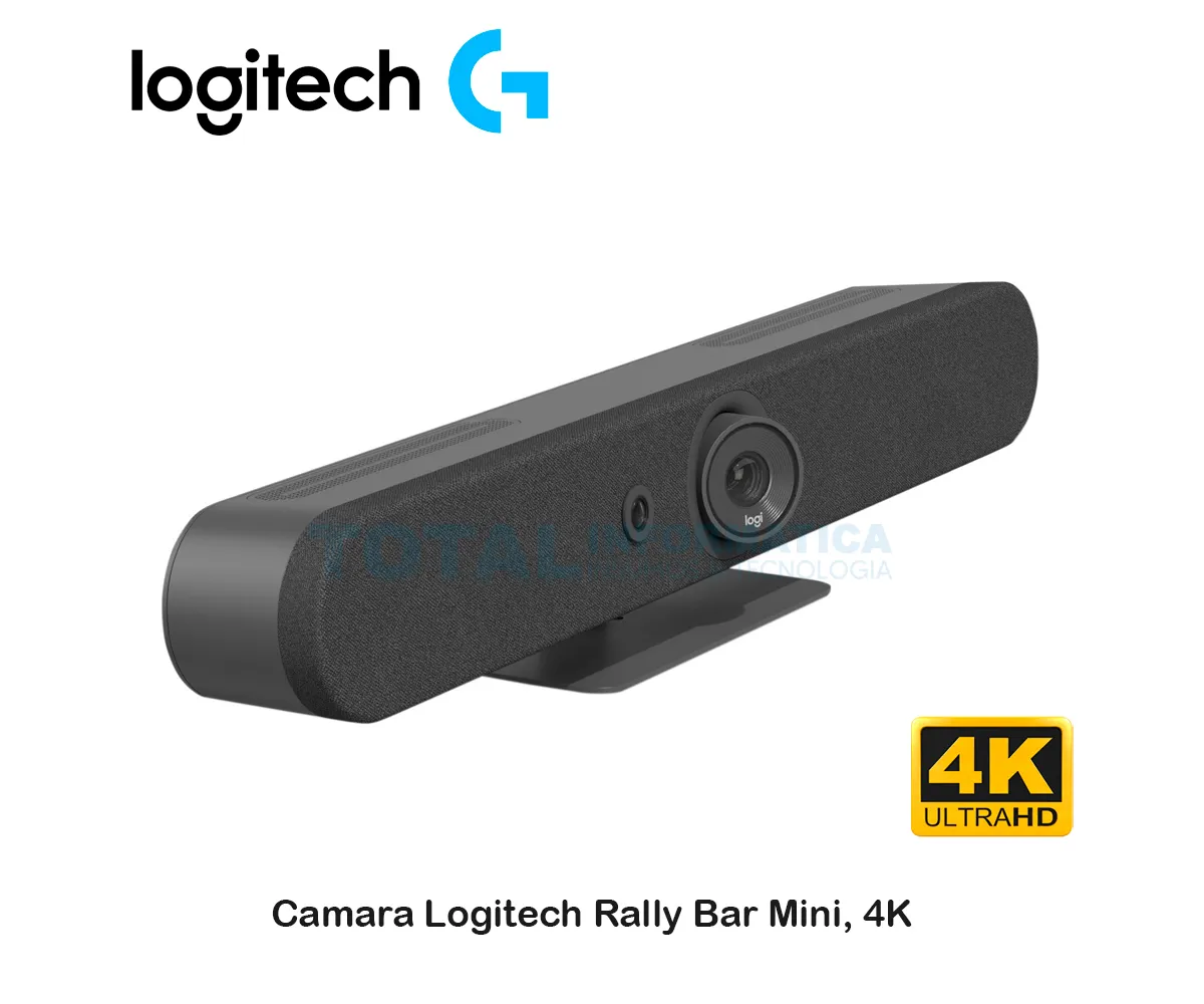 CAMARA WEB LOGITECH B2B RALLY BAR MINI ( 960-001336 ) 4K, SALA PEQUEÑA USB GRAFITO - imagen 1