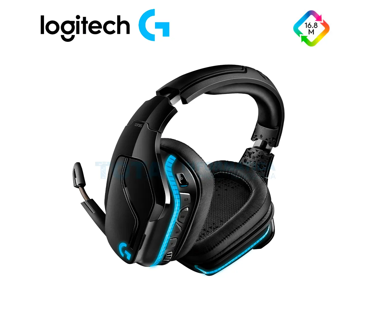 AUDIFONO GAMING LOGITECH G935 ( 981-000742 ) RGB, INALÁMBRICO, NEGRO - imagen 2