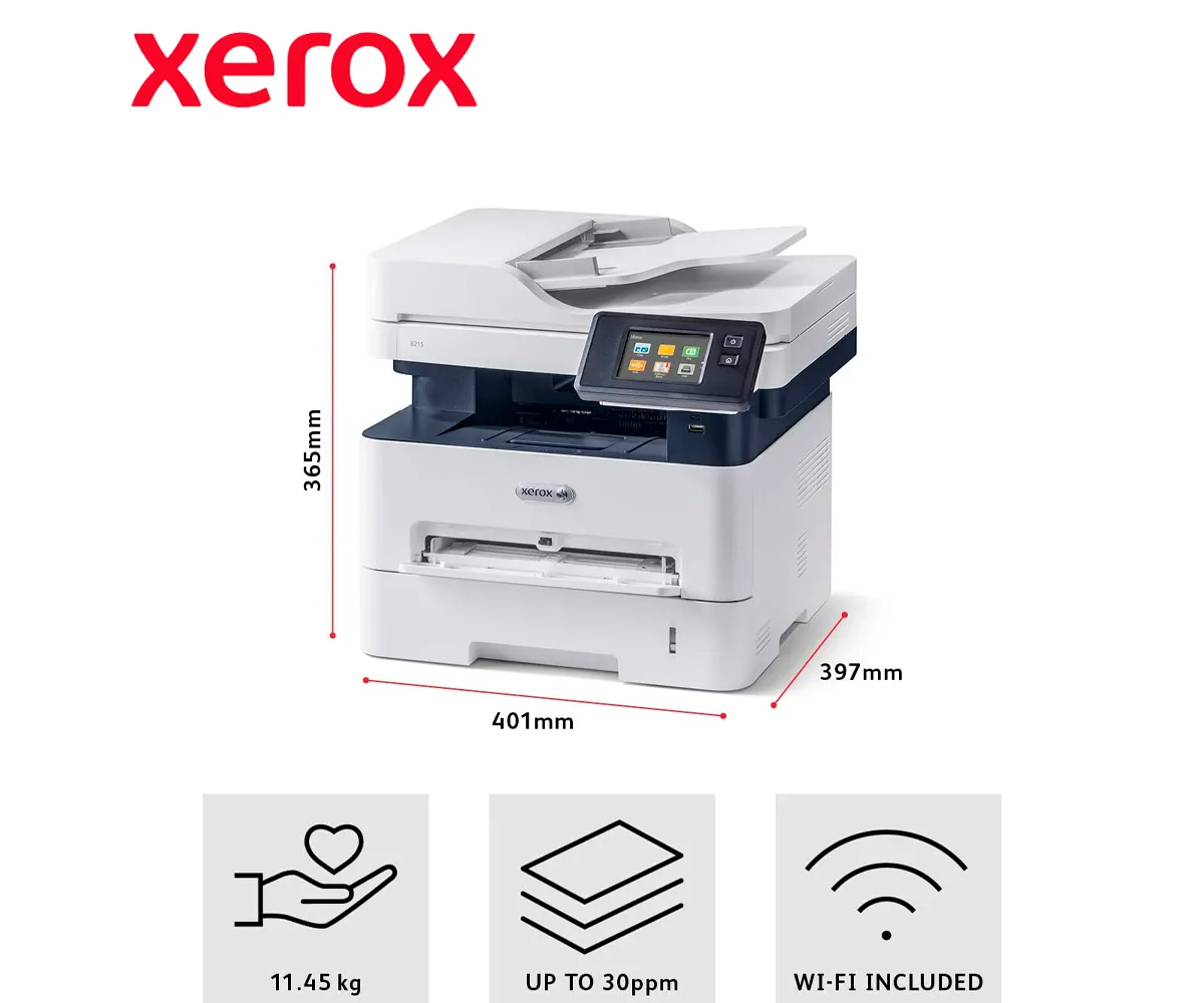 MULTIFUNCIONAL LASER XEROX B215V/DNIP, IMPRESORA MONOCROMATICA - imagen 3
