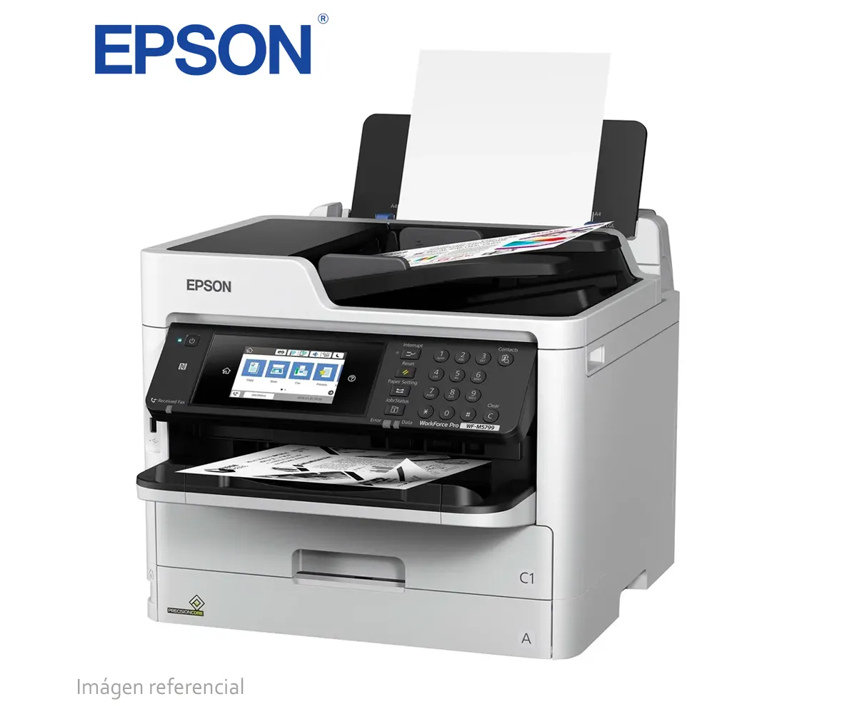 MULTIFUNCIONAL EPSON WORKFORCE PRO WF-M5799 C11CG04301, IMPRIME, ESCANEA, COPIA, FAX, WIFI - imagen 2