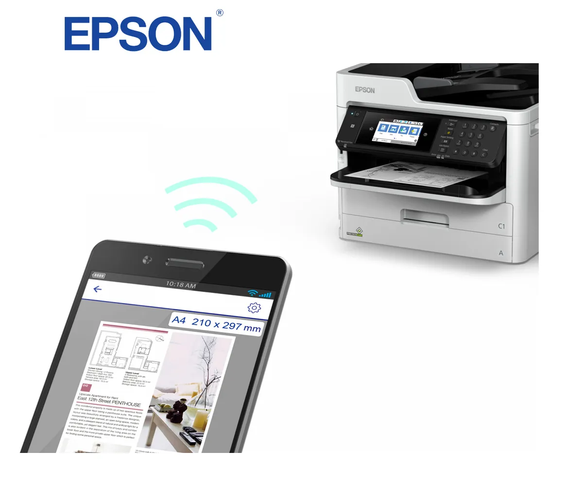 MULTIFUNCIONAL EPSON WORKFORCE PRO WF-M5799 C11CG04301, IMPRIME, ESCANEA, COPIA, FAX, WIFI - imagen 3