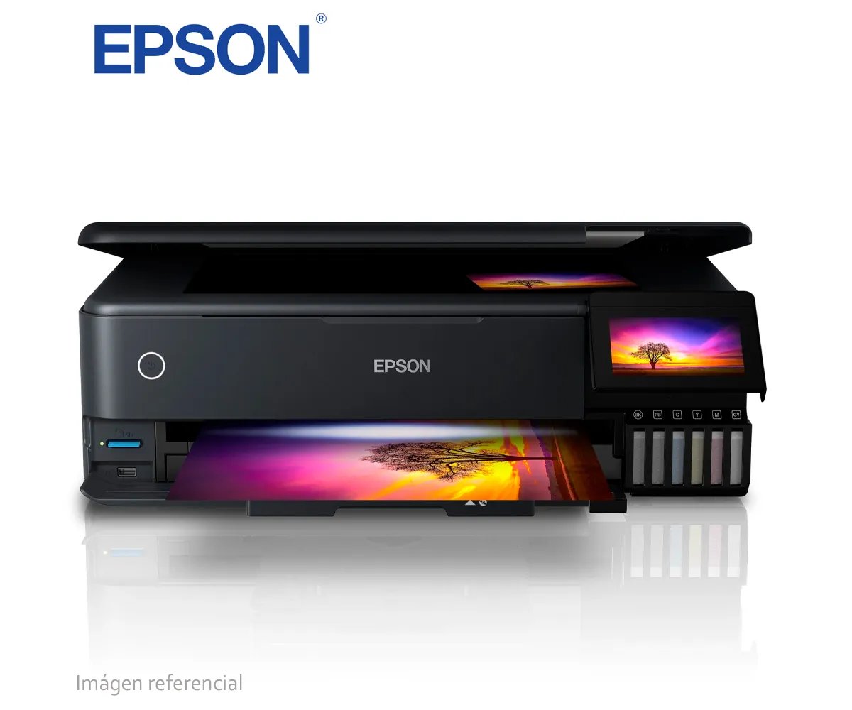 IMPRESORA EPSON ECOTANK L8180 (C11CJ21303) IMPRIME, ESCANEA, COPIA, LAN/WI-FI/USB 2.0 - imagen 1