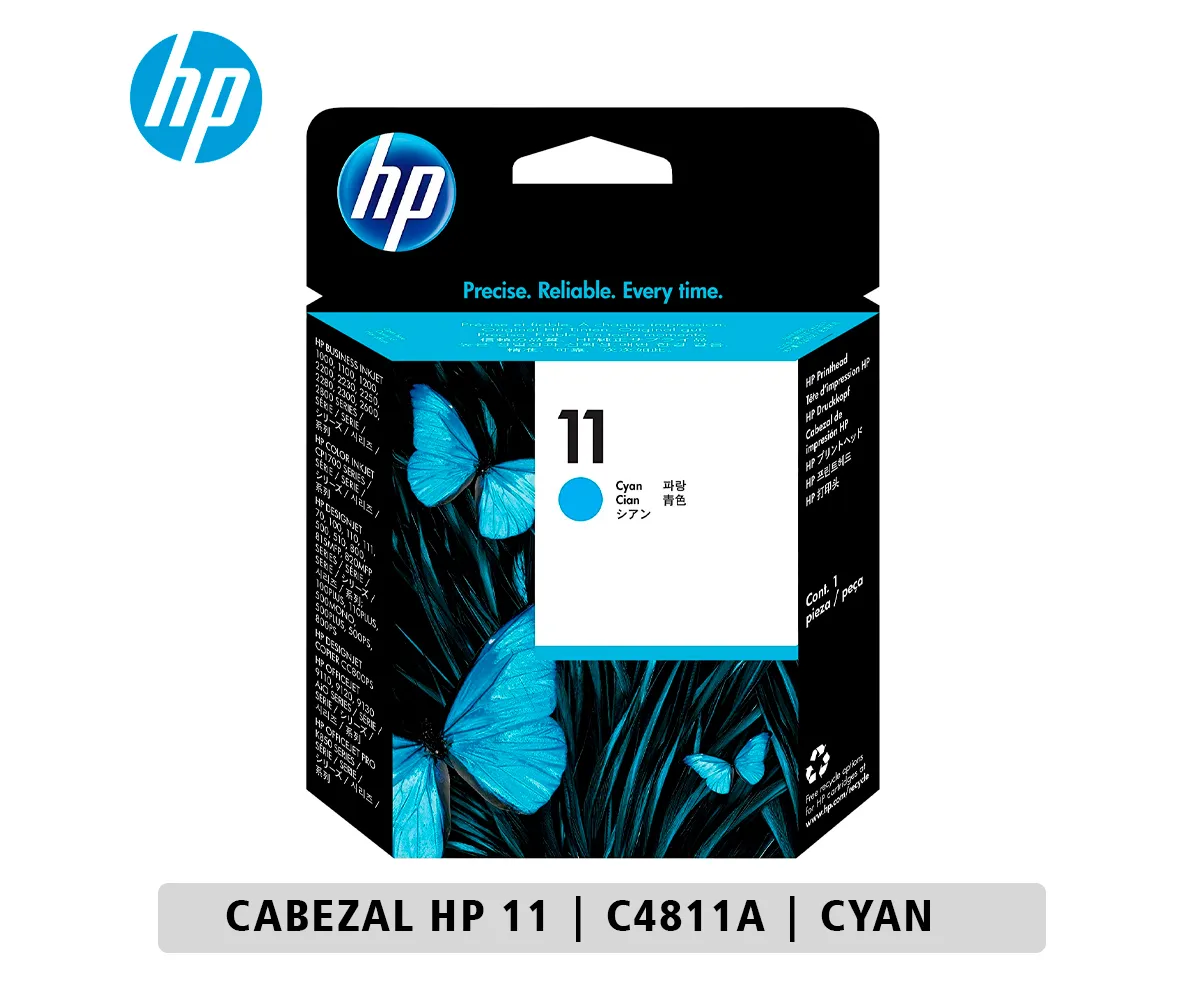 CABEZAL HP 11 (C4811A) 500, 800, 2200, CP1700, 2230, 2280 CYAN - imagen 1