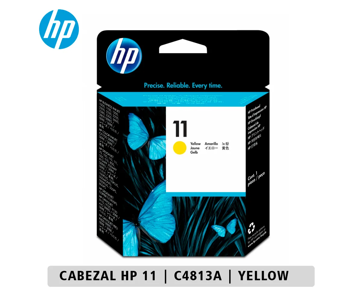 CABEZAL HP 11 (C4813A) 500, 800, 2200, CP1700, 2230, 2280 YELLOW - imagen 1