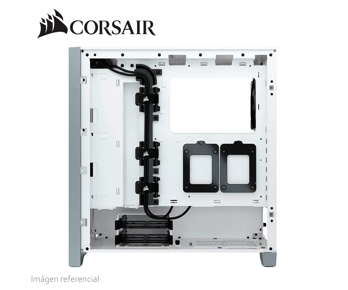 CASE CORSAIR (CC-9011201-WW) SEMITORRE 4000D AIRFLOW, MID TOWER, ATX, BLANCO. - imagen 4