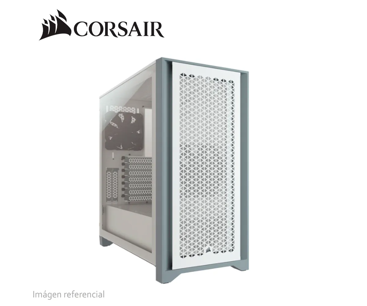 CASE CORSAIR (CC-9011201-WW) SEMITORRE 4000D AIRFLOW, MID TOWER, ATX, BLANCO. - imagen 1