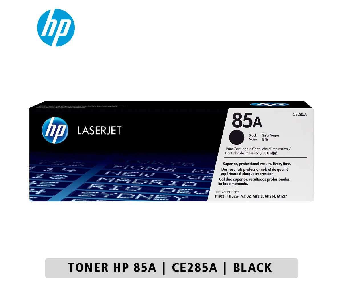 TONER HP 85A BLACK (CE285A) LASERJET PRO P1102, P1102W, 1600 PÁGINAS. - imagen 1