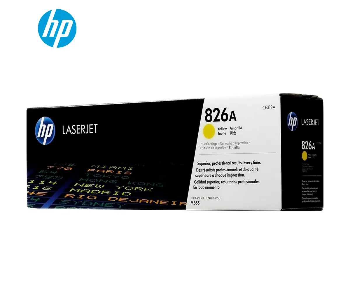 TONER HP 826A YELLOW (CF312A) LASERJET M855DN 31,500 PÁGINAS. - imagen 2
