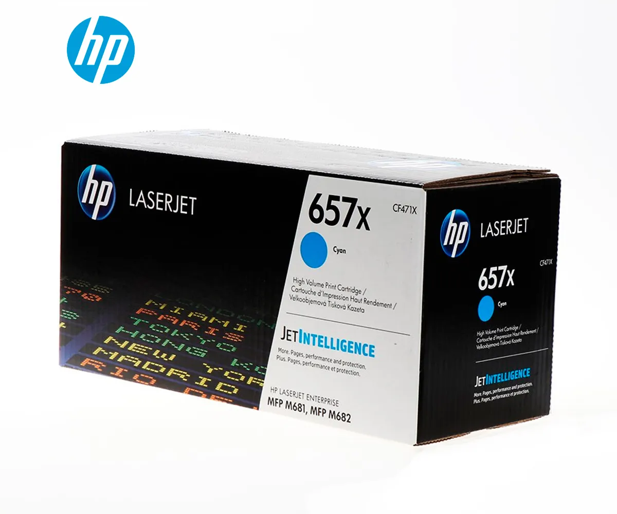 TONER HP 657X CYAN (CF471X) LASERJET M681, LASERJET M682, 23,000 PAGINAS - imagen 2