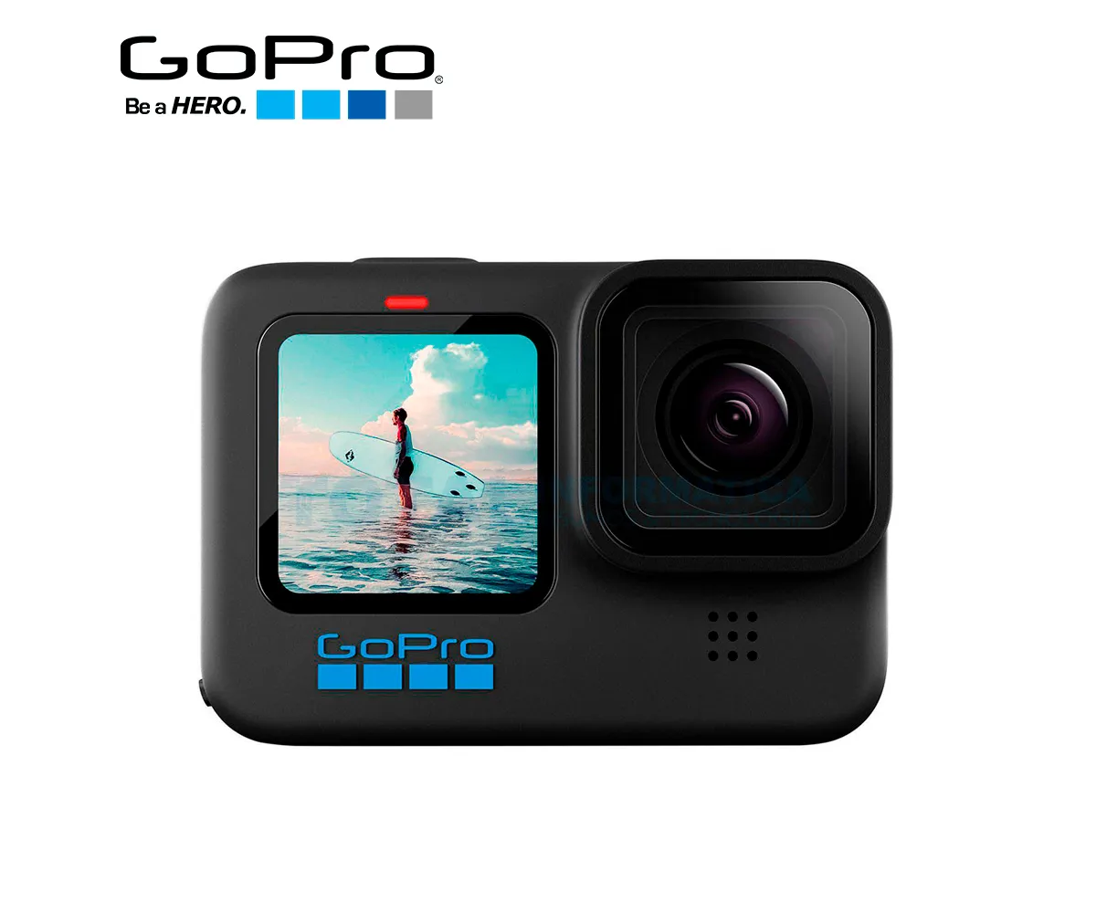 VIDEOCÁMARA DIGITAL GOPRO HERO10, PANTALLA TÁCTIL LCD, 5.3K, LAN INALÁMBRICA, NEGRO - imagen 1