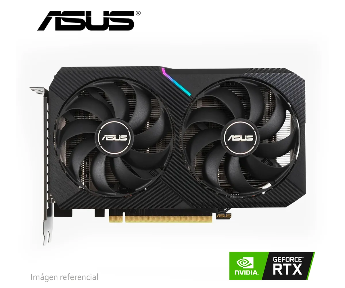 TARJETA DE VIDEO ASUS DUAL-RTX3060-O12G-V2, 12GB GDDR6, DUAL OC, HDMI, RAY TRACING, DLSS - imagen 2