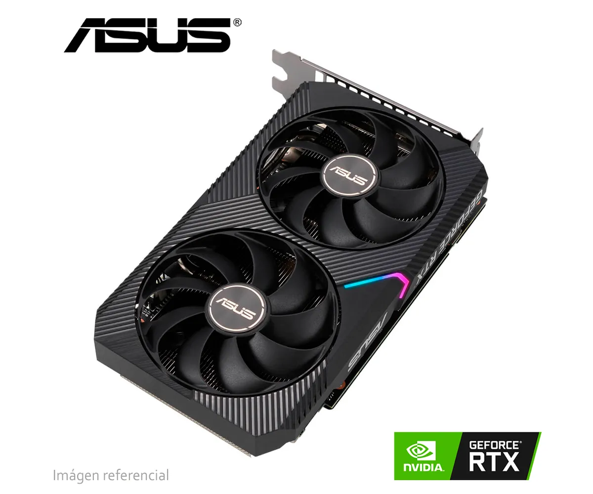 TARJETA DE VIDEO ASUS DUAL-RTX3060-O12G-V2, 12GB GDDR6, DUAL OC, HDMI, RAY TRACING, DLSS - imagen 3