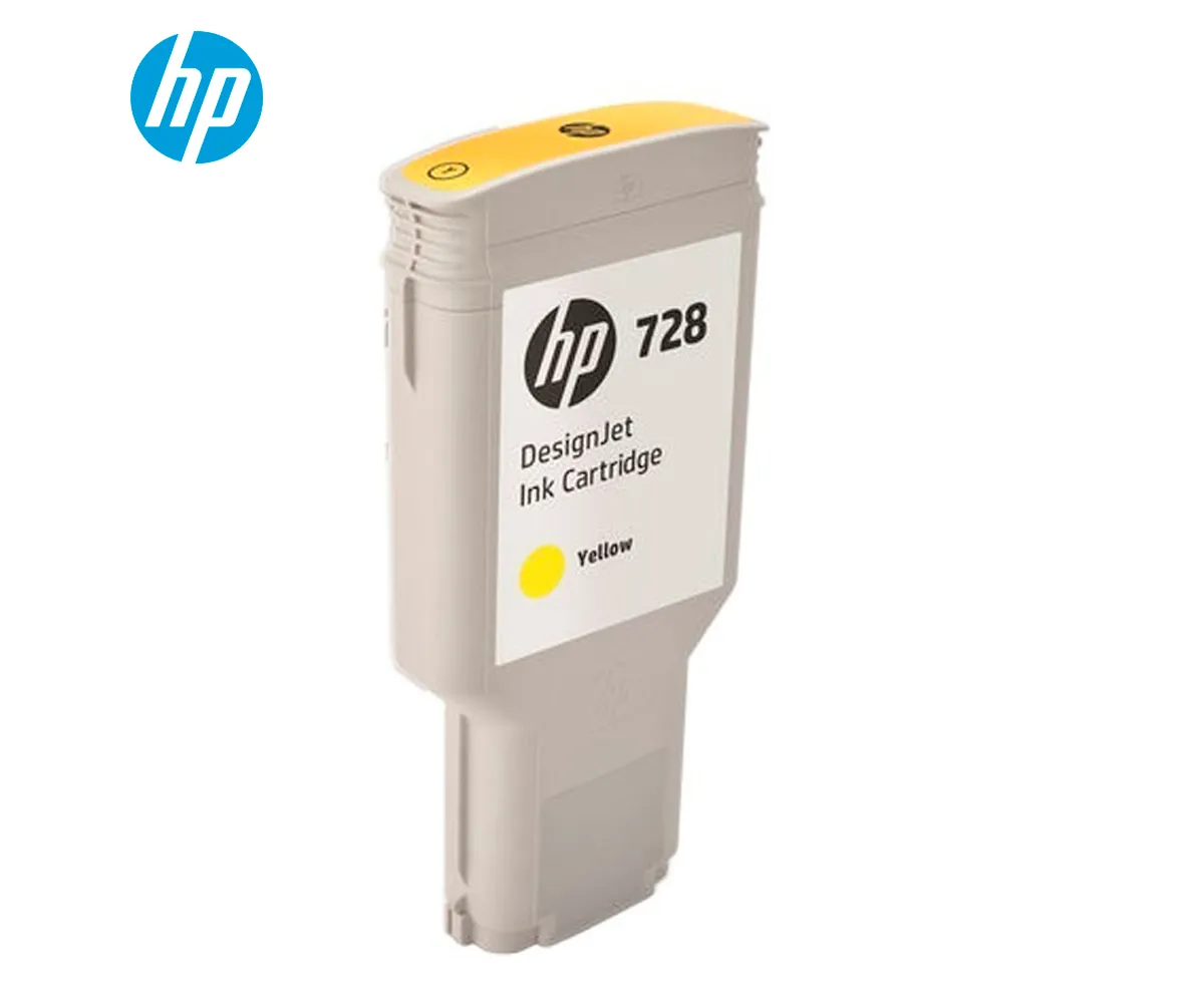 TINTA HP 728 YELLOW F9K15A DESIGNJET T730, T830, 300 ML - imagen 2