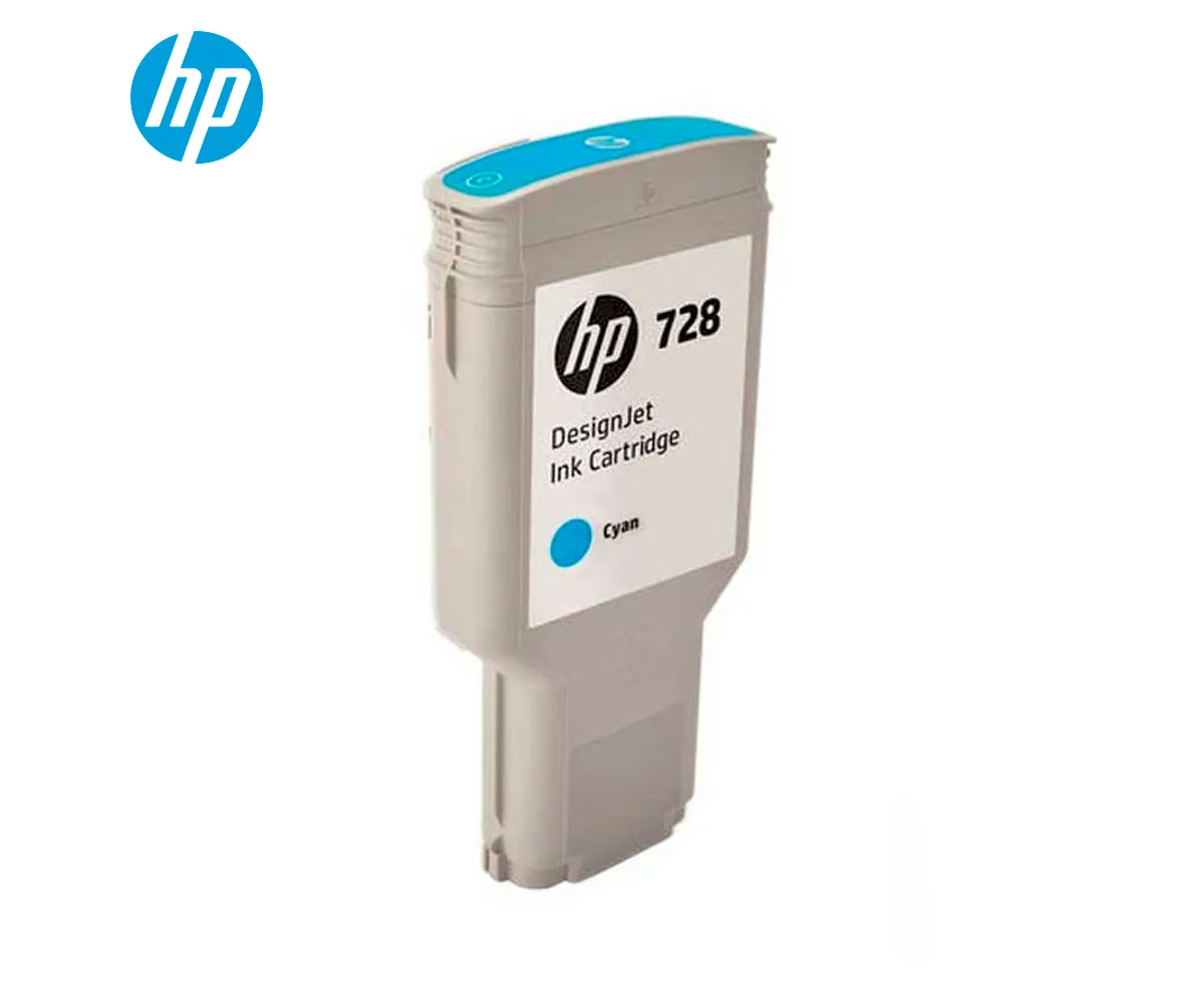 TINTA HP 728 CYAN F9K17A DESIGNJET T730, T830, 300 ML - imagen 2