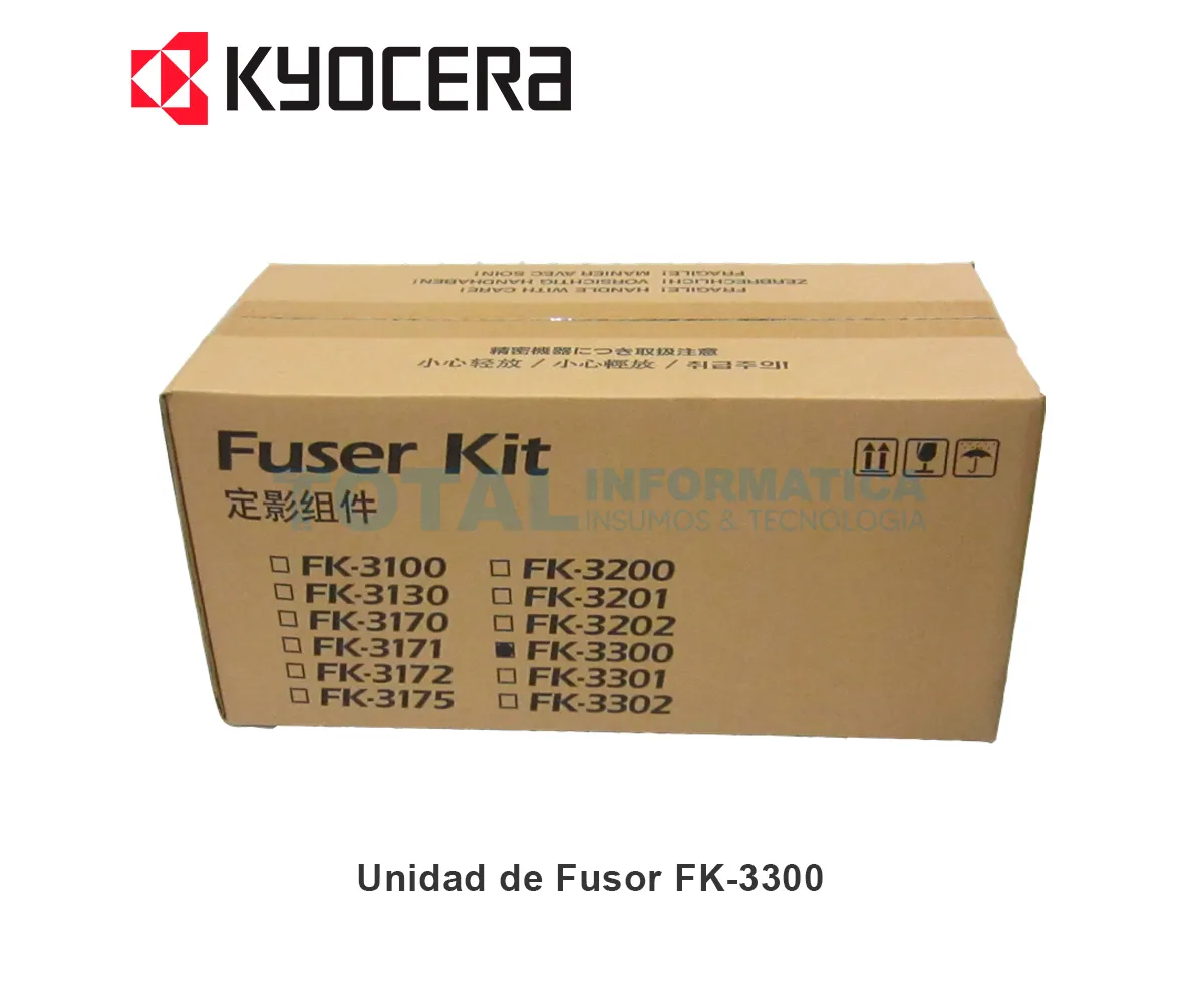 UNIDAD DE FUSOR KYOCERA FK-3300, 302TA93040 - imagen 1