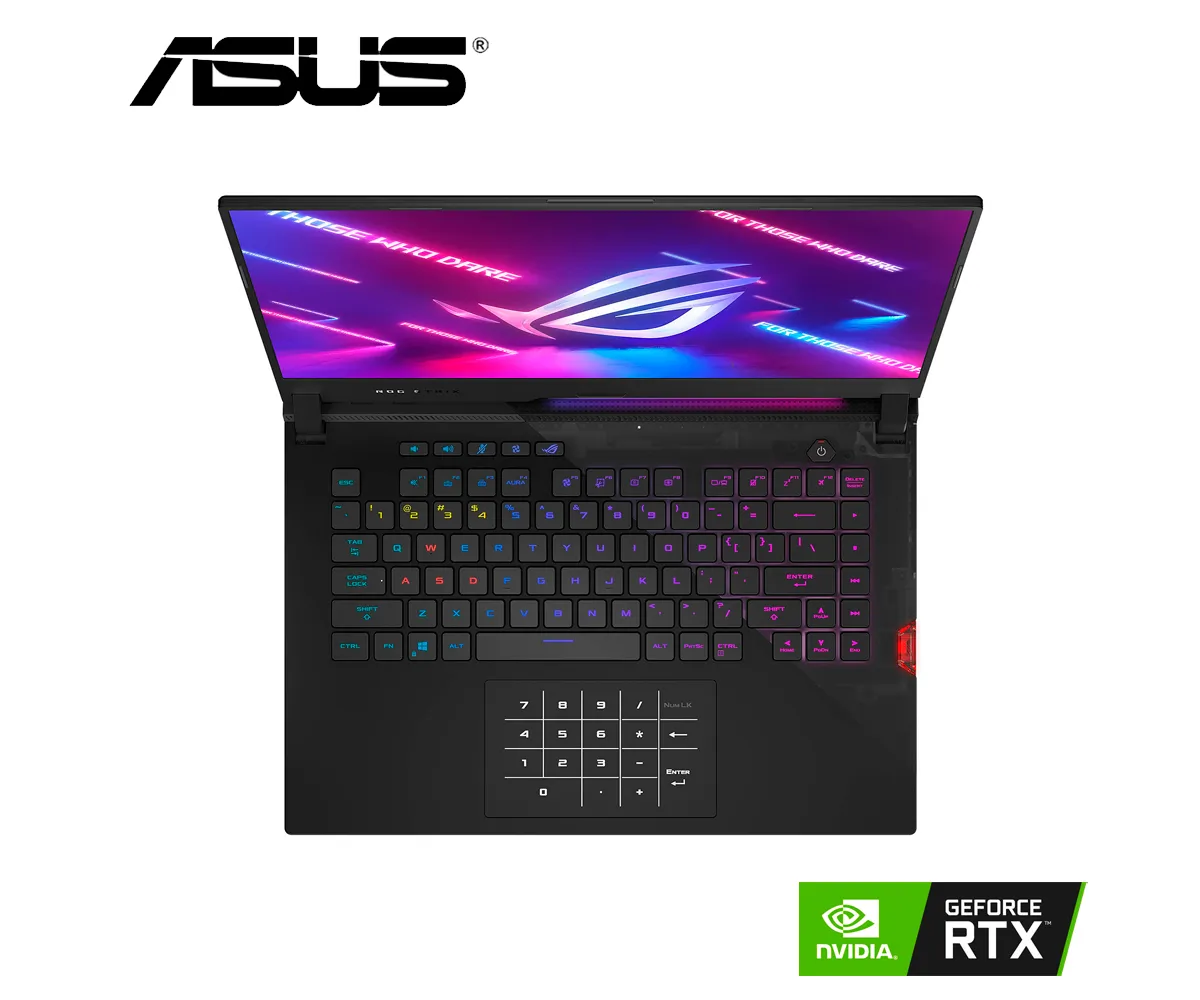 LAPTOP ASUS ROG STRIX SCAR 15 G533QS, LED 15.6" FHD A 300HZ, RYZEN 9 5900HX, RAM 16GB, SSD 1 TB PCIE, 8GB RTX 3080, WIN 10 HOME - imagen 3