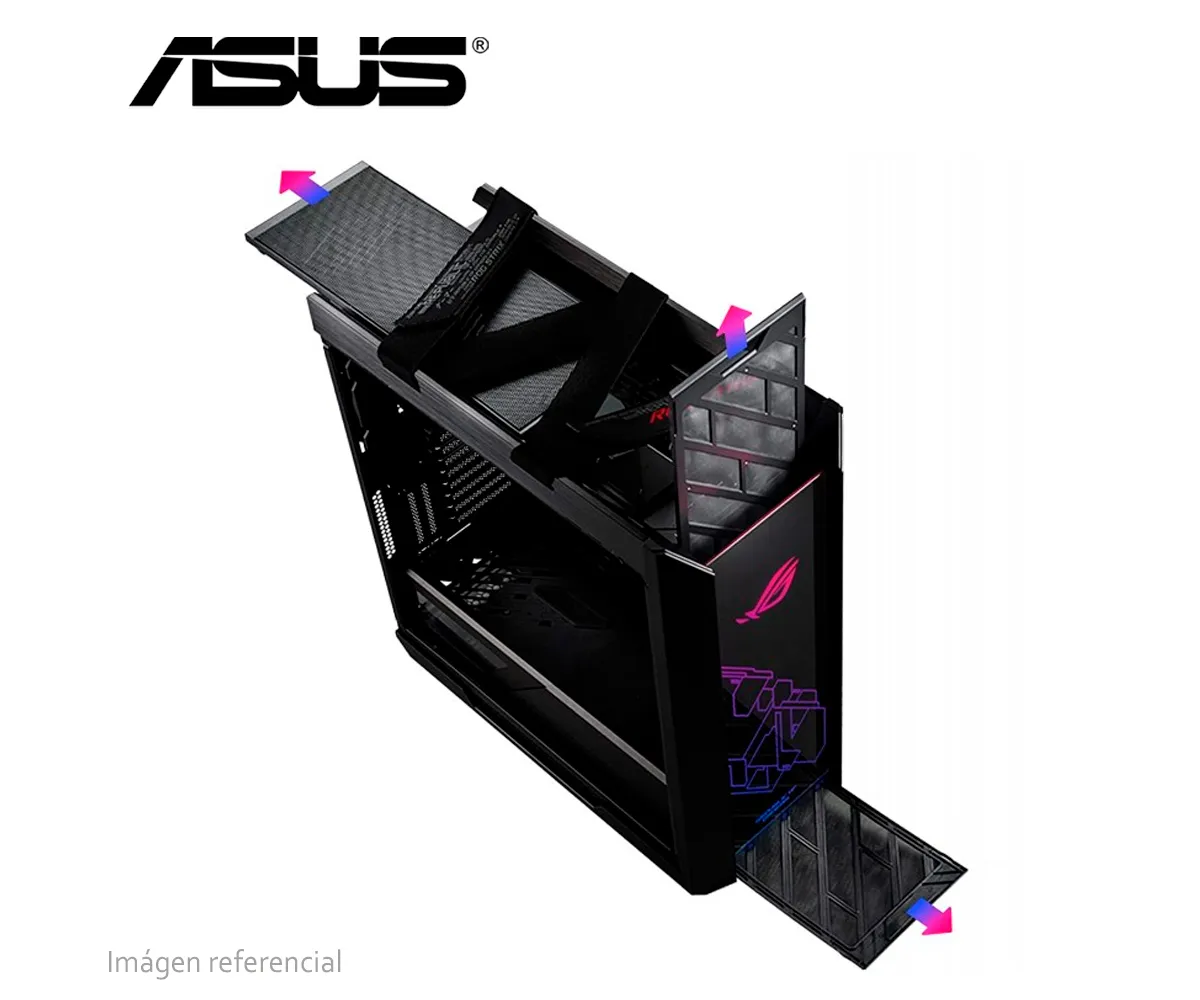 CASES ASUS STX HELIOS BLACK (GX601 ROG STRIX HELIOS CASE/BK) CON PANEL FRONTAL USB 3.1, VIDRIO TEMPLADO AHUMADO - imagen 4