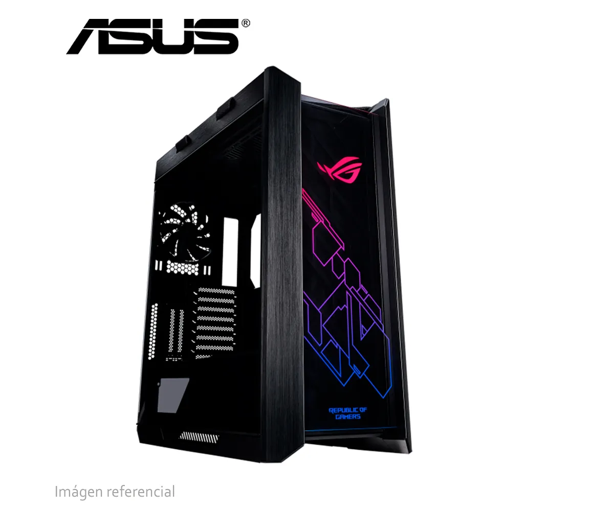 CASES ASUS STX HELIOS BLACK (GX601 ROG STRIX HELIOS CASE/BK) CON PANEL FRONTAL USB 3.1, VIDRIO TEMPLADO AHUMADO - imagen 2