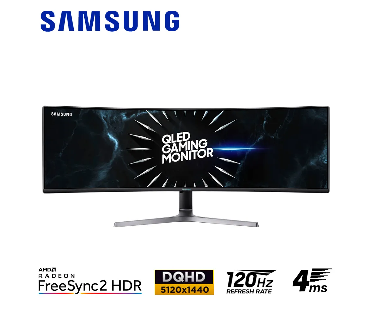MONITOR LED GAMER SAMSUNG LC49RG90SSLXPE 49" CURVO 1800R, 5120 X 1440 QHD, 120HZ, 4MS - imagen 1
