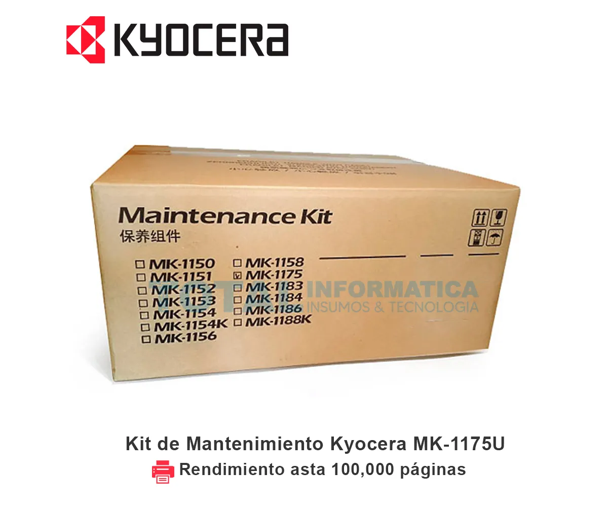 KIT MANTENIMIENTO KYOCERA MK-1175U, 1702S50US2 - imagen 1