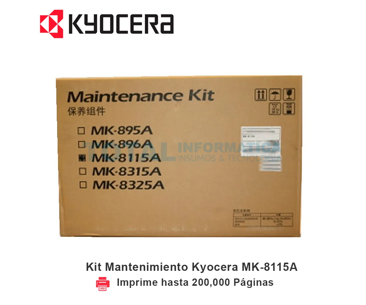 KIT MANTENIMIENTO KYOCERA MK-8115A, 1702P30UN0 - imagen 1