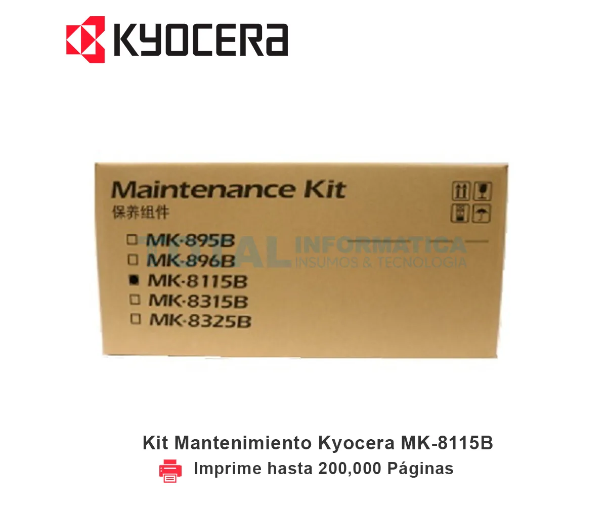 KIT MANTENIMIENTO KYOCERA MK-8115B, 1702P30UN1 - imagen 1