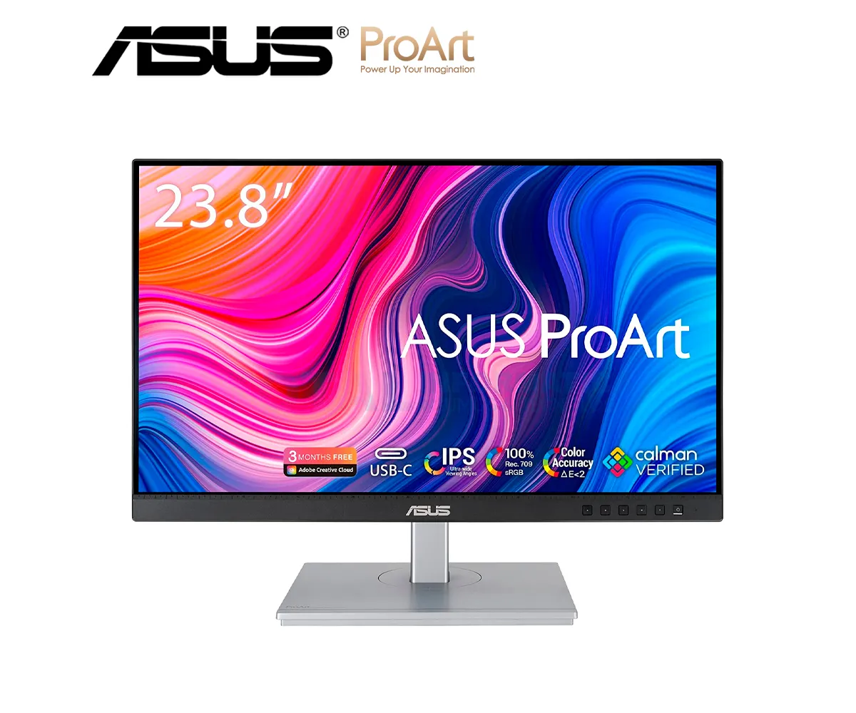 MONITOR ASUS PROART PA247CV, 23.8", FULL HD 1920 X 1080, IPS, USB-C, DISPLAYPORT - imagen 1