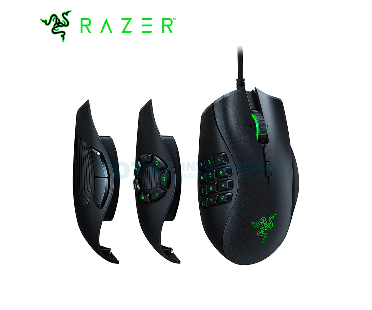 MOUSE GAMING RAZER NAGA TRINITY MMO/MOBA 16K DPI, CHROMA, NEGRO - imagen 2