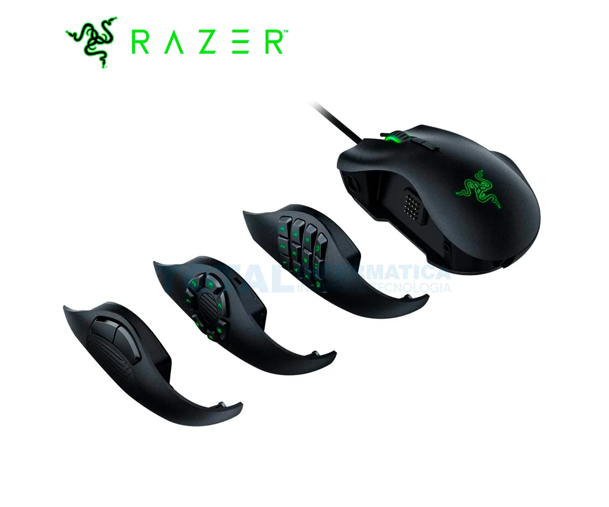 MOUSE GAMING RAZER NAGA TRINITY MMO/MOBA 16K DPI, CHROMA, NEGRO - imagen 3