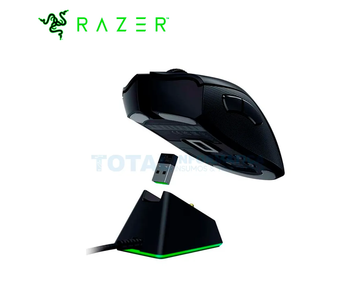 MOUSE GAMING RAZER DEATHADDER V2 PRO INALAMBRICO, LED RGB, NEGRO - imagen 2