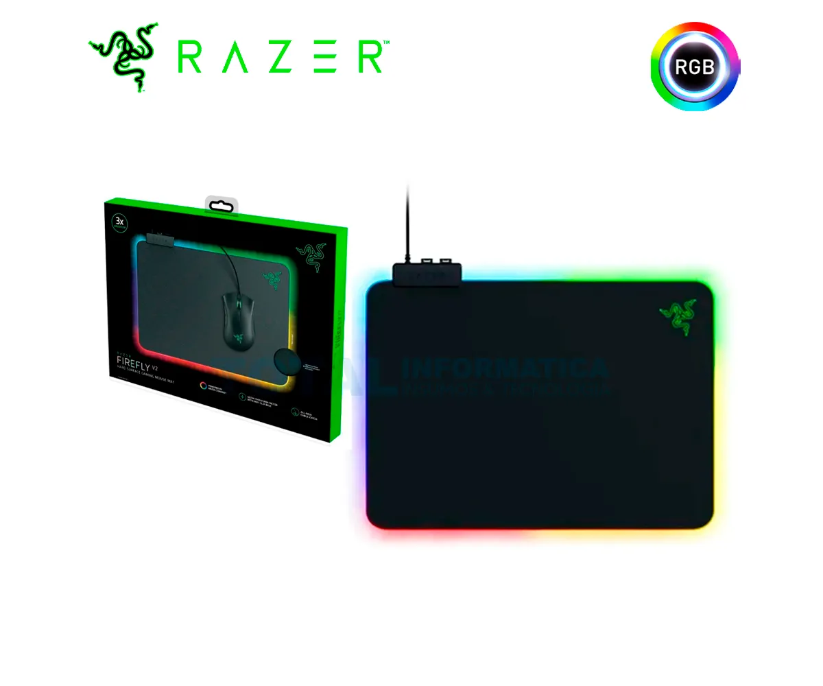 PAD MOUSE RAZER FIREFLY V2 ULTRAFINA CHROMA,USB, NEGRA - imagen 1