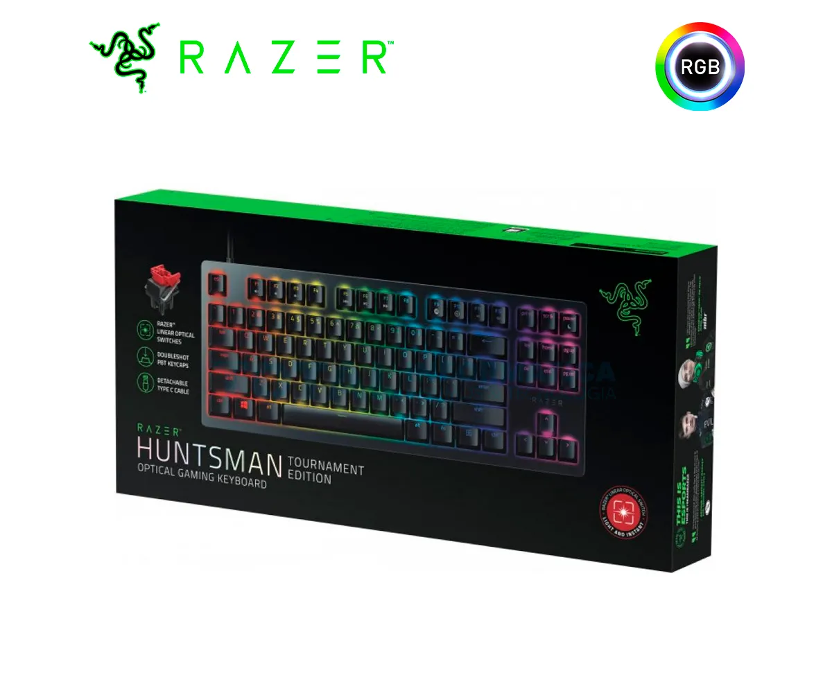 TECLADO GAMER RAZER HUNTSMAN TORNEO OPTO MECANICO SP CHROMA, NEGRO - imagen 2