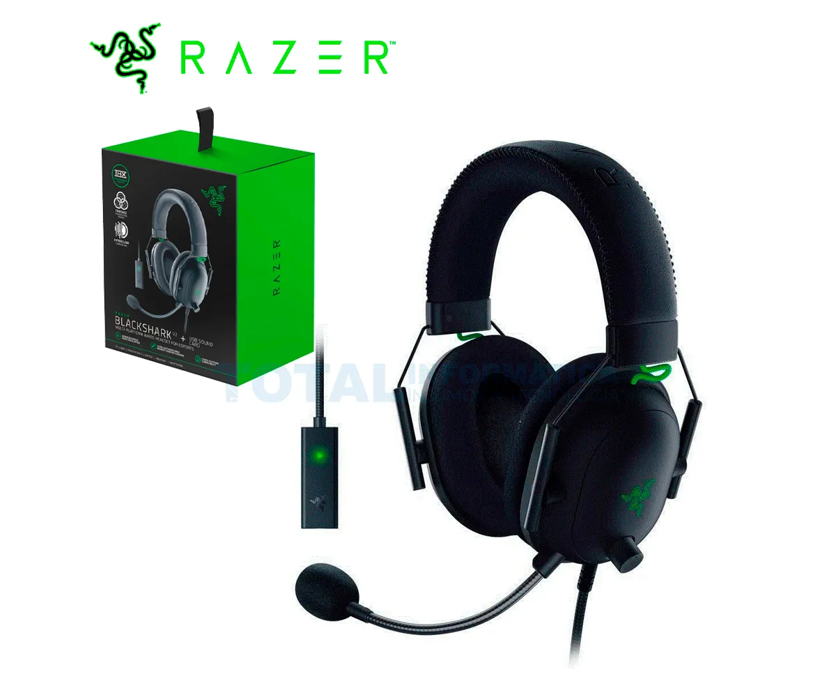 AUDIFONO GAMING RAZER BLACKSHARK V2, MULTIPLATAFORMA, NEGRO - imagen 1
