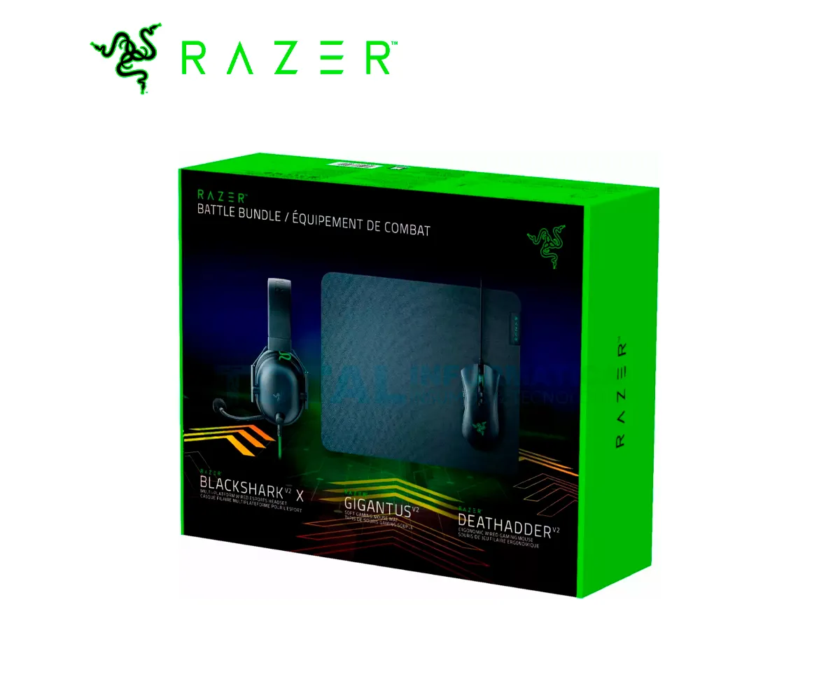 KIT GAMING RAZER BATTLE DEATHADDER V2 + BLACKSHARK V2 + GIGANTUS V2 - imagen 3